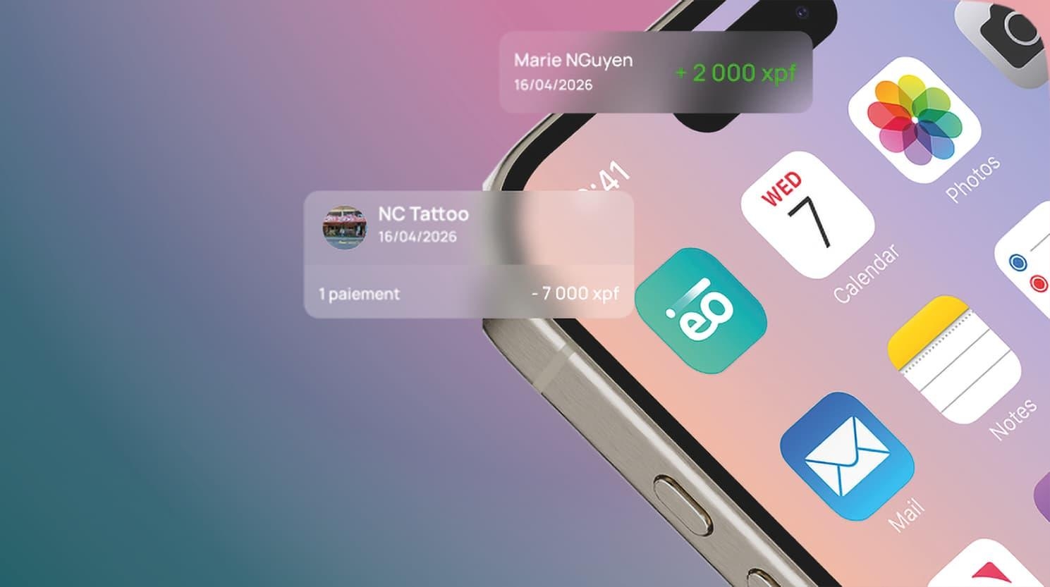 Ecran de smartphone avec application mobile My Infinéo